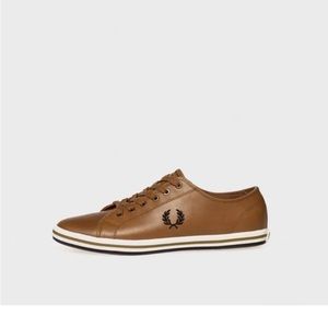 Fred Perry Kingston Leather Tan/ Brown/Shoes Men's US 10 /UK 9 Trainers Sneaker